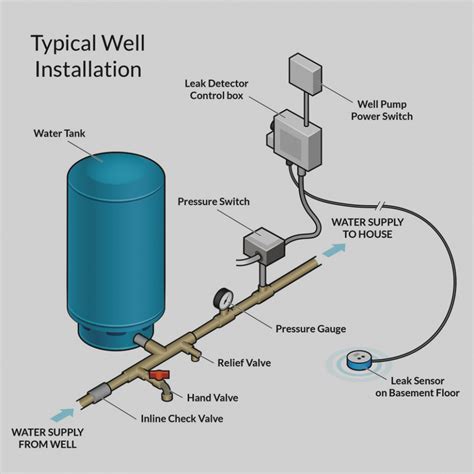 electric box next to well head|well pump control box location.